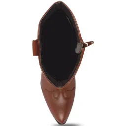 Fausto Women's Tan Casual Booties image 3