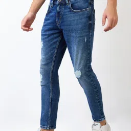 Spykar Men Slim Fit Mid Rise Cotton Casual Jeans image 3