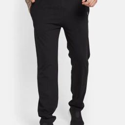 Octave Black Cotton Regular Fit Trackpants-picture-39