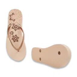 Ginger by Lifestyle Women's Rose Gold Flip Flops image 3
