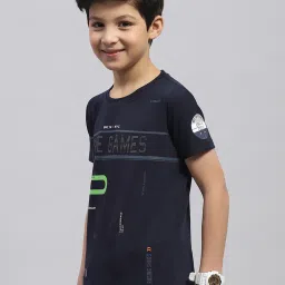 Monte Carlo Kids Navy Printed T-Shirt image 3