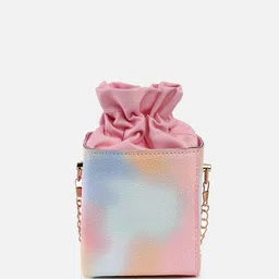 HAUTE SAUCE by Campus Sutra Printed PU Structured Sling Bag image 2
