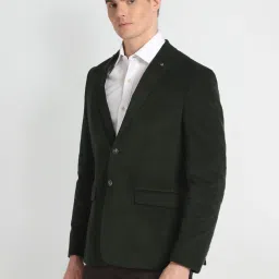 Arrow Dark Olive Slim Fit Blazer image 3