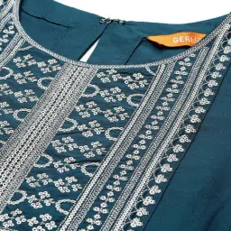 Gerua by Libas Blue Embroidered Kurta Set image 5