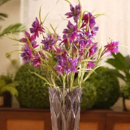 Pure Home and Living Purple Plastic Aquilegia Artificial Flower Stem-image-86