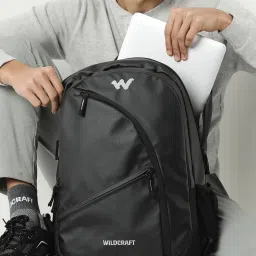Wildcraft Ace 2 Black Polyester Solid Laptop Backpack - 25 Ltrs image 3