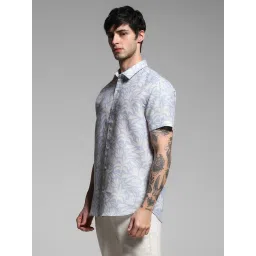 Jack & Jones Blue Regular Fit Floral Print Shirt image 3