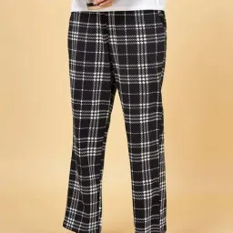 Dreamz by Pantaloons Black Cotton Chequered Pyjamas-picture-45