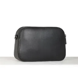 Van Heusen Black Solid Medium Sling Handbag image 3