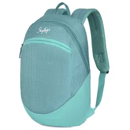 Skybags Loco 01 Blue Checks Polyester Backpack - 15 Ltrs image 3