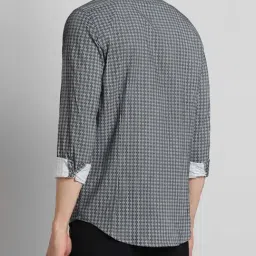 Simon Carter London Grey Printed Slim Fit Shirt image 2