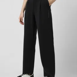 Van Heusen Black Mid Rise Flared Pants image 3