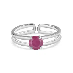 Ornate Jewels 925 Sterling Silver Pink Ring for Women image 3