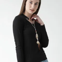 KASSUALLY Black Relaxed Fit Top image 3