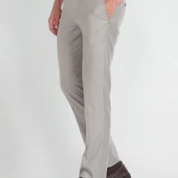 Arrow Grey Regular Fit Trousers image 3