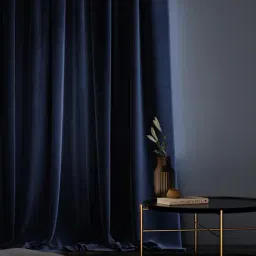 Stoa Paris Date Night Blue Enigma Velvet Window Curtain (5 ft)-image-27