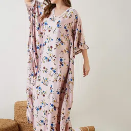 The Kaftan Company Pink Printed Kaftan image 3