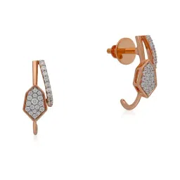 Malabar Gold and Diamonds 18k Rose Gold Hoop Earrings-picture-17