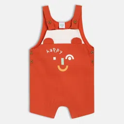 MINIKLUB Boys White & Red Striped Dungree with T-Shirt image 3