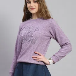 Monte Carlo Purple Graphic Print Sweatshirt image 3