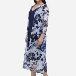 Cation White Floral Print Shrug image 3