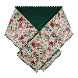 india circus by krsnaa mehta India Circus By Krshna Mehta 4-Seater Multi Velvet Printed Table Runner image 2