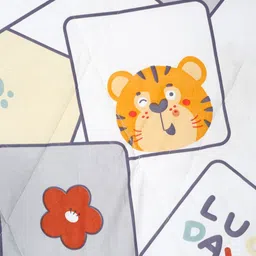 HOSTA HOMES White Cartoon Printed Reversible AC Room 210 GSM Single Bed Comforter image 2