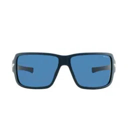 Police Blue UV Protected Rectangular Sunglasses for Men SPLN37K65C03SG image 2