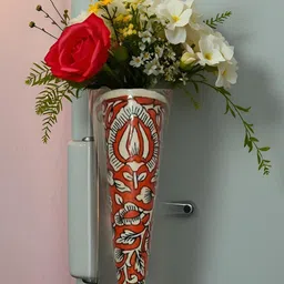 Kraftlik Handicraft Orange Ceramic Vases-image-27