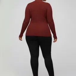 DELAN Women Ribbed Woollen Pullover image 3