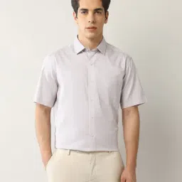 Arrow Pink Cotton Regular Fit Printed Shirt-picture-17