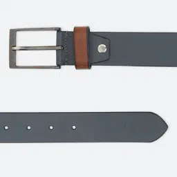 Allen Solly Navy Leather Waist Belt for Men image 3