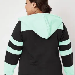 BRINNS Black Color-Block Hoodie Sweatshirt image 2