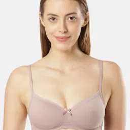 Jockey Beige Cotton T-Shirt Bra-image-0