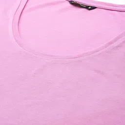 DressBerry Women Purple Solid T-shirt image 5