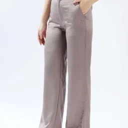 High Star Grey Wide Leg Trousers image 3