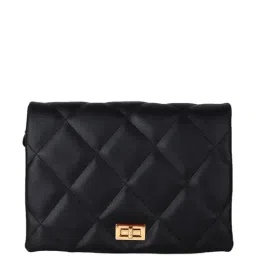 Carlton London CLLP-824 Black Quilted Medium Sling Handbag-image-45