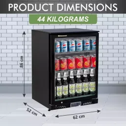 ROCKWELL 130 L Single Door Back Bar Cooler, BB120C image 5