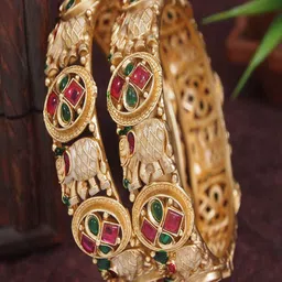 SGA FASHION Set Of 2 Artificial Stones Studded Bangles-picture-25