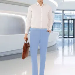 Integration Men's Premium Stretchable Sweat Wicking Auto Fit Flex Waist Formal Trousers image 5