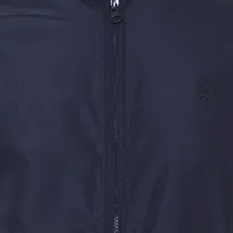 Allen Solly Men Navy Blue Solid Bomber image 4