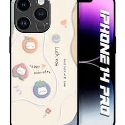 QRIOH Cartoon Characters Printed iPhone 14 Pro Back Case Mobile Accessories image 2