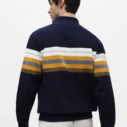 Klub Fox Men Striped Sweatshirt image 4
