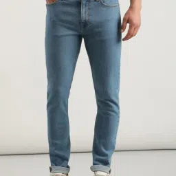 Lee Bruce Blue Skinny Fit Heavily Washed Jeans-image-47