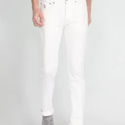 U.S. Polo Assn. Denim Co. White Skinny Fit Jeans-image-3
