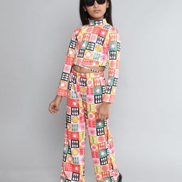 taffykids Girls Printed Long Sleeves Top With Palazzos-picture-23