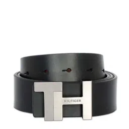 Tommy Hilfiger Liv Black & Tan Leather Reversible Belt for Men-image-95