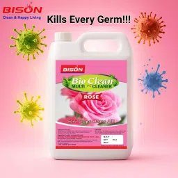 Bison Bio Clean Multi Cleaner Liquid Rose 5 L Can for Floors Cleaning image 4