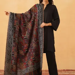 INCHING INDIA Women Abstract Printed Shawl-picture-17