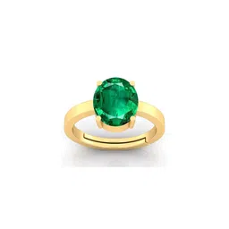 Pranjal Gems Unisex 6.25 Ratti 5.62 Carat Panna Gemstone Studded Adjustable Ring-picture-40